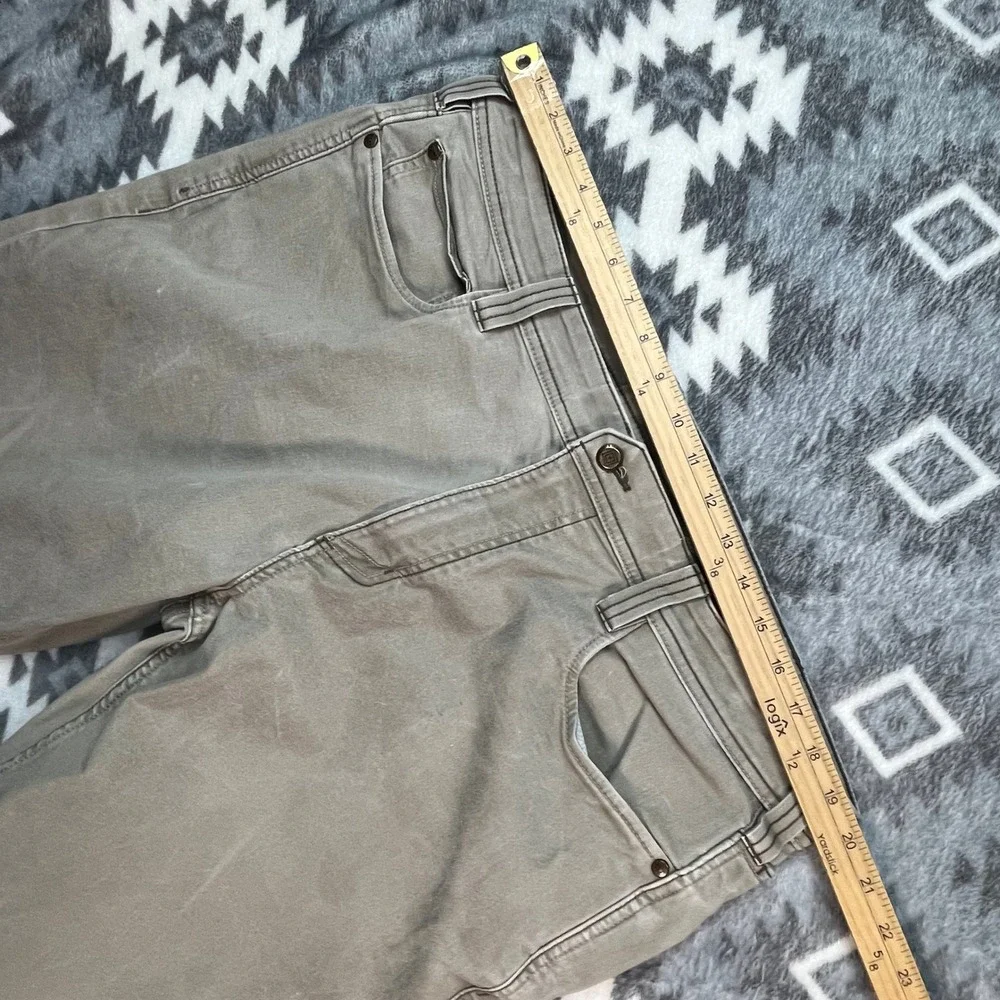 5.11 Tactical Defender-Flex Slim Pants Mens 40x32 Grey Khaki Stretch Trousers